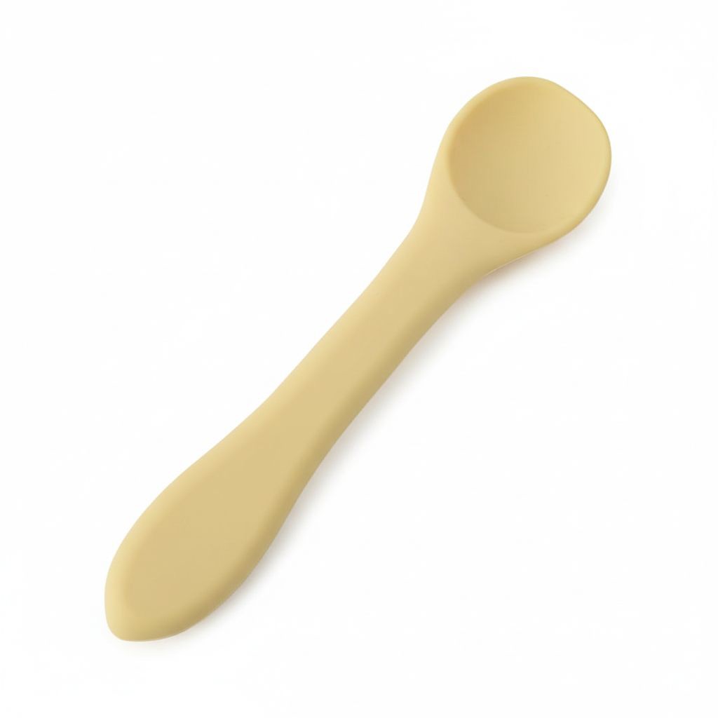 Силиконовая ложечка жёлтая