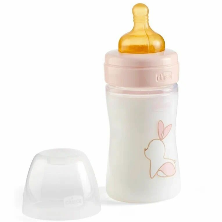 Бутылочка Chicco розовая