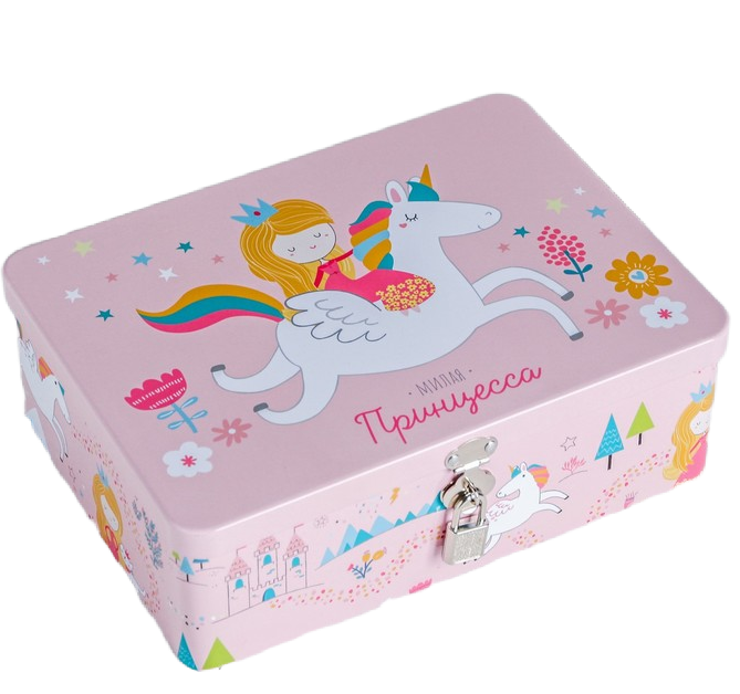 Розовая шкатулка 24х18х9 см