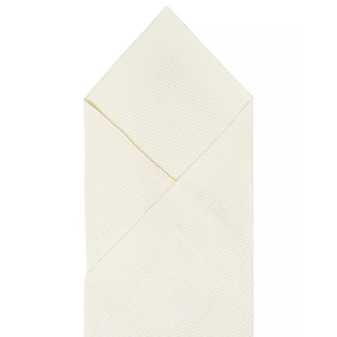 Вязаный плед из 100% хлопка, кремовый