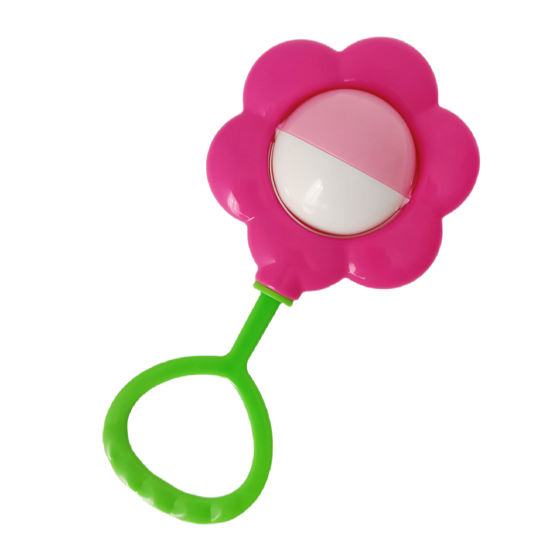 Погремушка Цветок малиновая