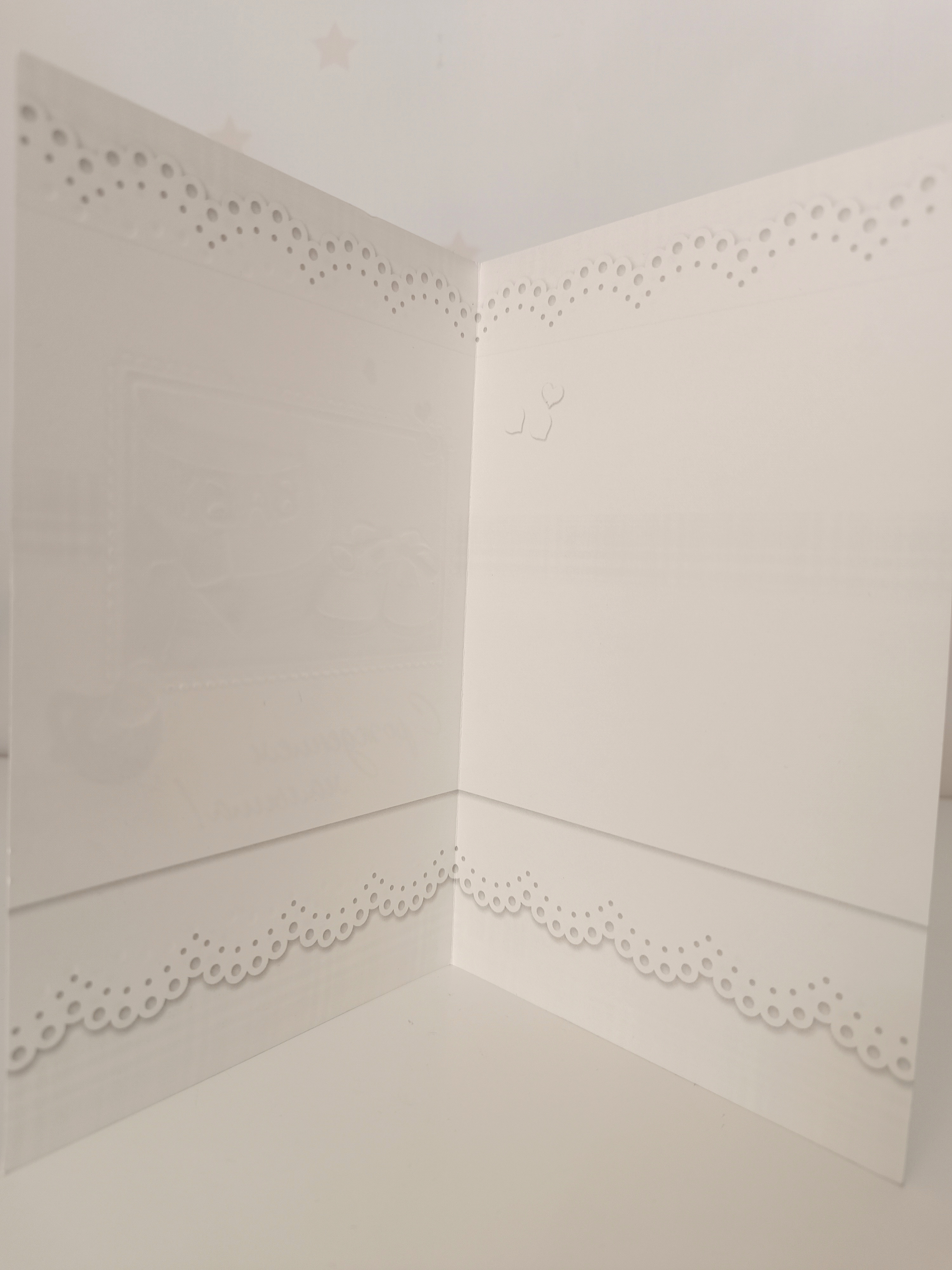 Открытка "С рождением малыша" (торт) двойная