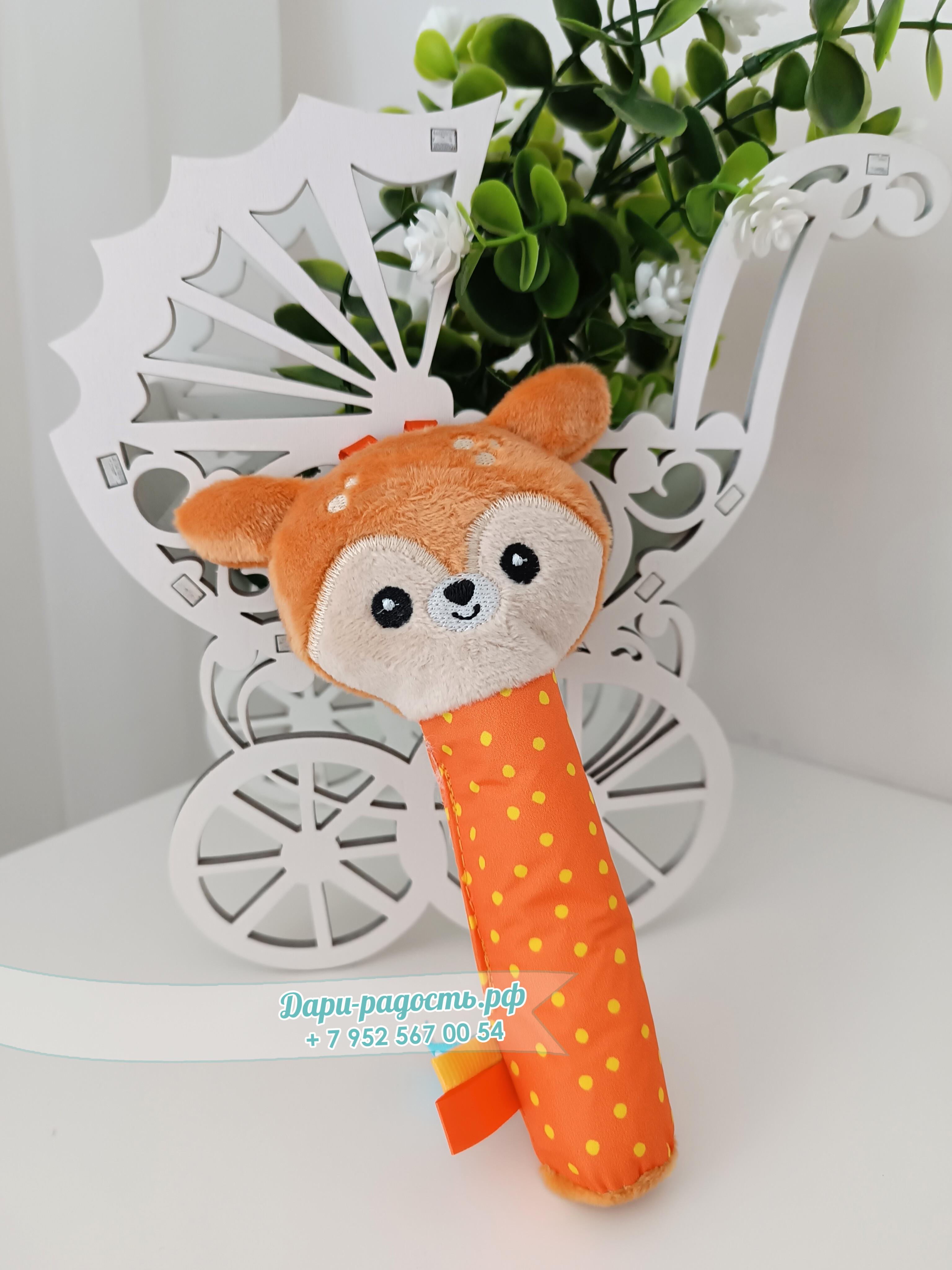 Торт из памперсов "Жирафик" на рождение мальчика