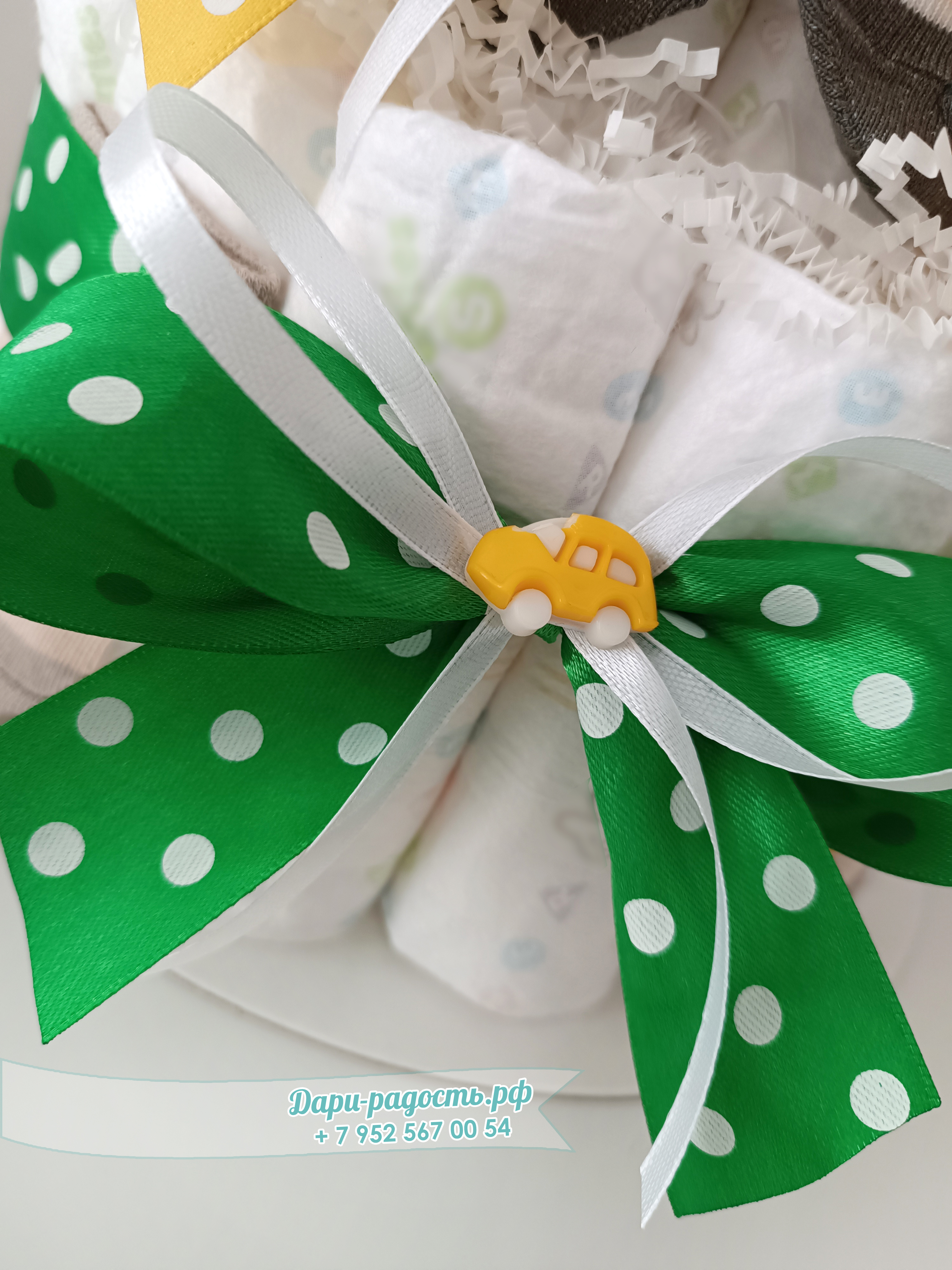 Торт из памперсов "Лев" на рождение мальчика