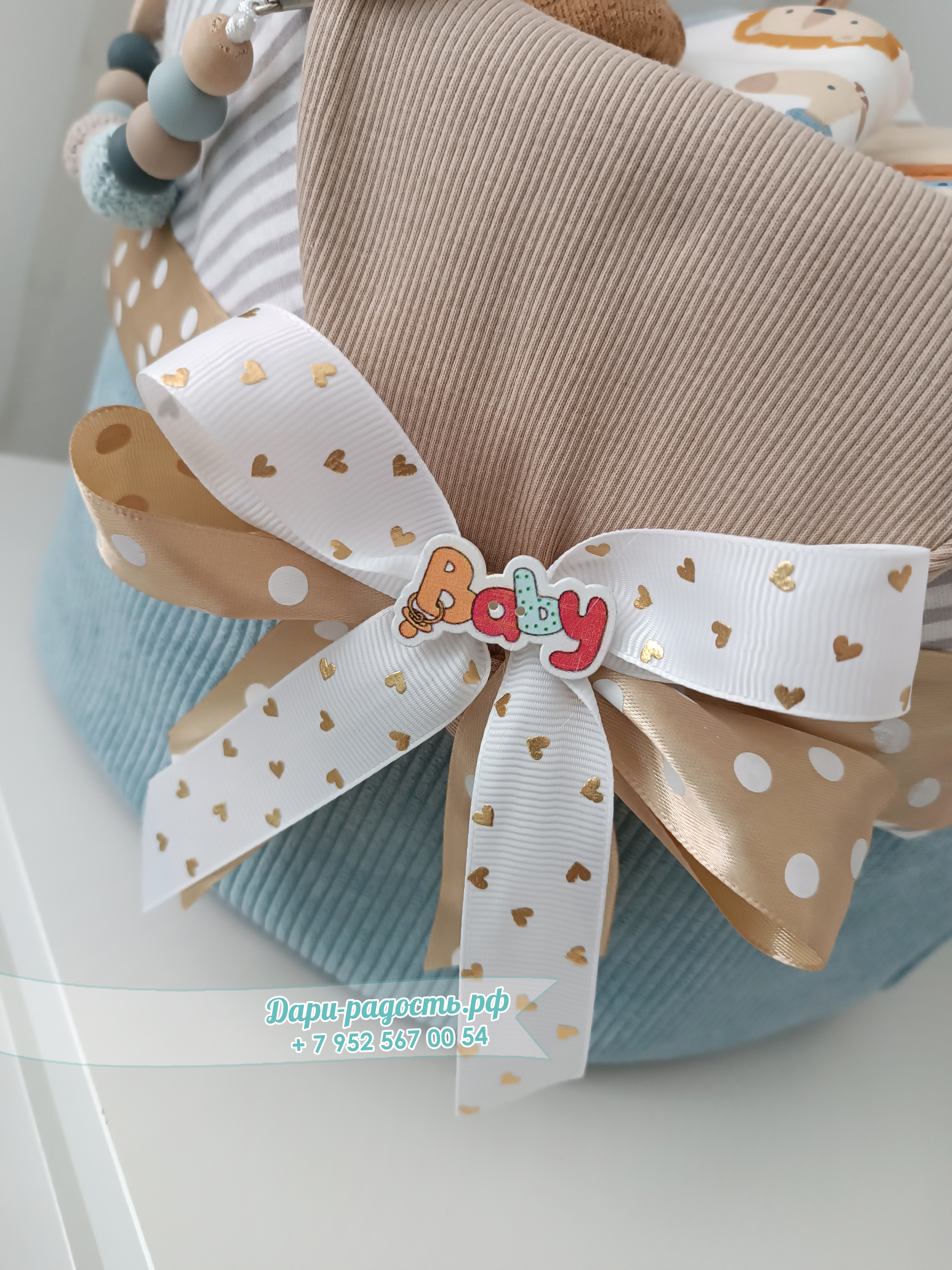 Подарочная корзина на рождение мальчика 